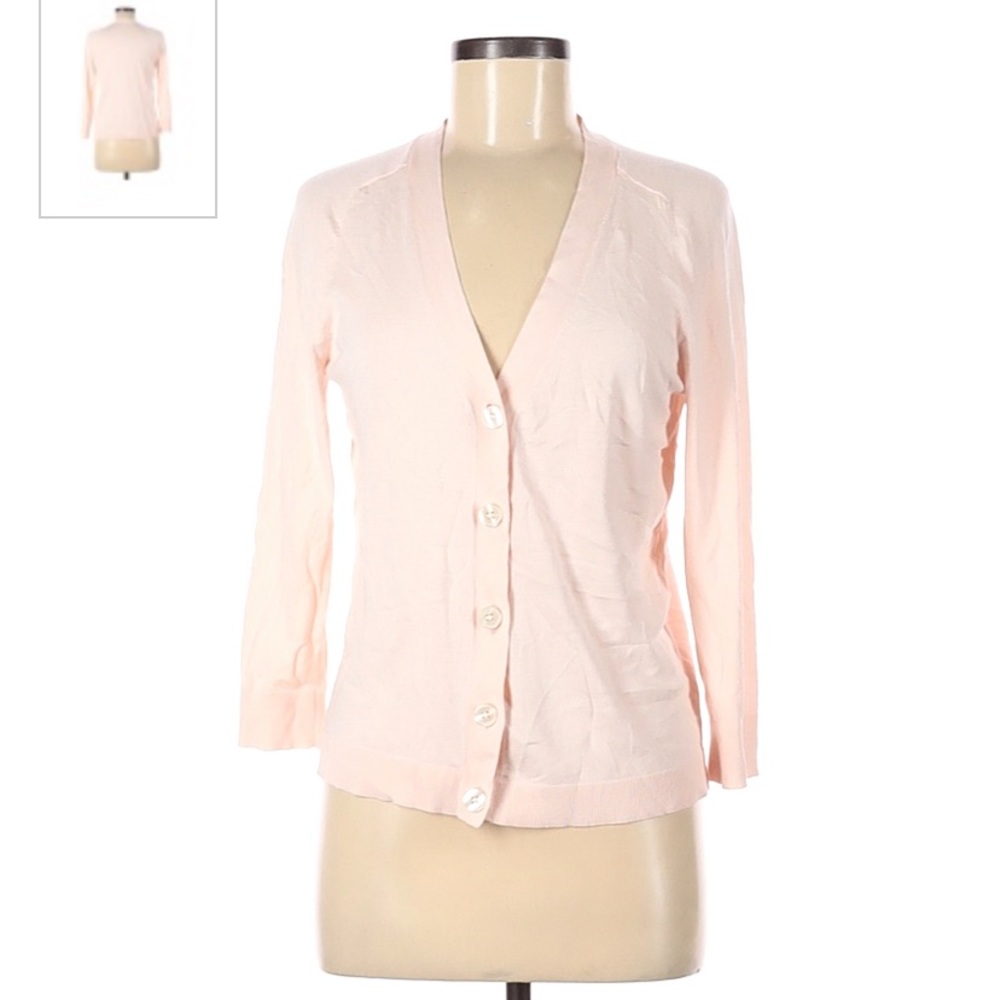 Ann Taylor Loft 3/4 Sleeve Signature V-Neck Cardigan